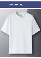 Camiseta De Algodón 100% Para Hombre Manga Corta Cuello Redondo Casual De Verano Tallas Grandes Color Sólido Transpirable Top Para Mujer - details 4