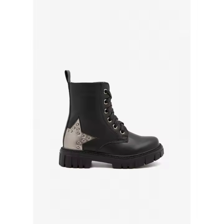 Botas militares niña CONGUITOS COSH244001 MILITAR ESTRELLA TALON BLACK 33408 24I - 1