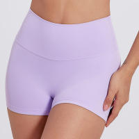 Shorts Deportivos Para Mujer Algodón Nylon Levantamiento De Glúteos Alta Cintura Para Gimnasio Running Yoga Transpirables - details 5