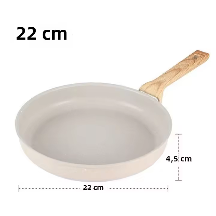 Sartén De Wok Antideslizante Para Hornear Carne Y Panqueques Cerámica No Adhiere Para Estufa De Inducción Y Gas En Casa - 1