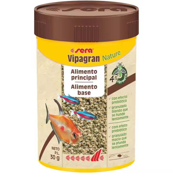 Sera Vipagran Nature - Alimento granulado suave para peces - 1