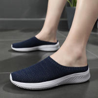 Zapatos Casuales De Malla Para Hombre Verano Transpirables Media Zapatos Comodidad Interior Exterior Parejas Moda Planos Antideslizantes Tamaño True Fit - details 11