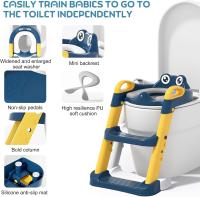Asiento Inodoro Niños para Orinal Infantil Formación, Adaptador WC Niños con Escalera y Cojín, Suave Plegable Antideslizante para Niños de 1a 7 Años - details 5