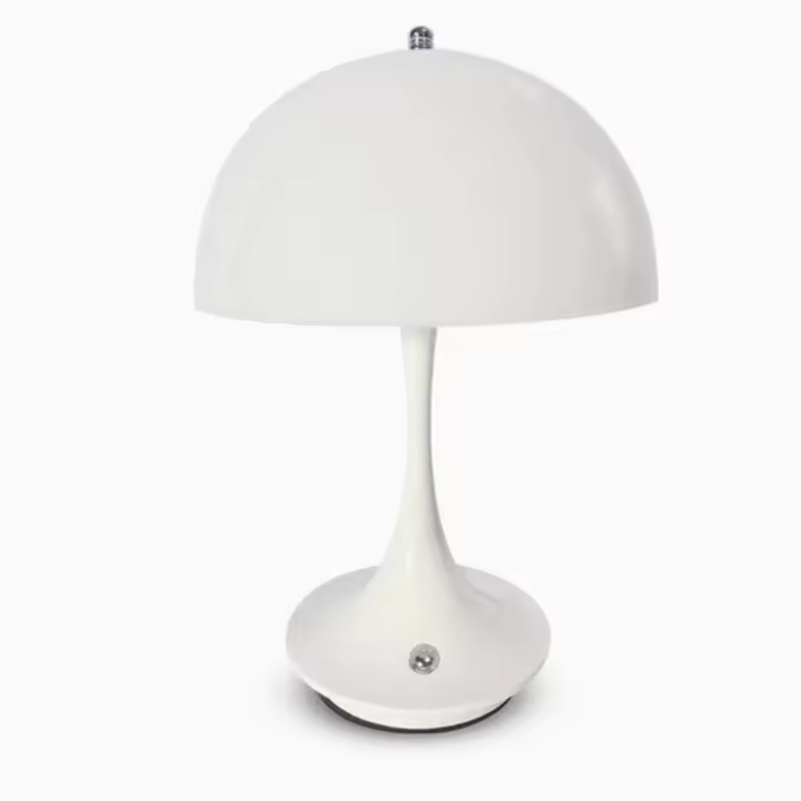 Lámpara De Mesa Clásica Recargable Por USB Luz Nocturna Táctil Sin Ajuste De Intensidad Para Decoración De Hotel Y Bar Lámpara De Escritorio Para Dormitorio - 1