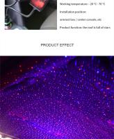 Luz De Techo LED Para Coche Proyector De Estrellas Nocturnas USB Control Por Voz Luz Galáctica Rotatable Para Dormitorio Fiesta - details 8