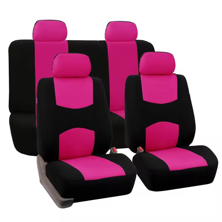 Funda universal para asiento de Coche de Cinco plazas, faja plana, asiento de coche, juego de 9 piezas - 1