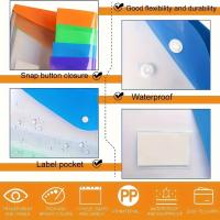 6pcs De Bolsas De Papel Adhesivas De Plástico Transparente Para Archivos Vertical A4 Para Bolsas De Papel Con Anillos De 2/3/4 Colores Disponibles Por Set - details 3