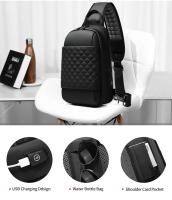 SSITO Mochila de hombre with USB para hombre, Bolso de Hombre impermeable para hombre, Bolso de pecho para hombre, mochipa Cruzada para hombre de 9,7" - details 2