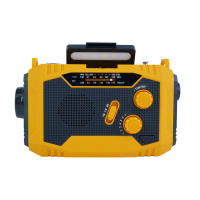 Radio meteorológica de emergencia con manivela, radio meteorológica, radio de manivela, 5000 mAh, carga solar, funciona con manivela y batería, linterna de emergencia para exteriores - details 3