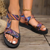 Sandalias De Verano Para Mujer Alpargatas Planas Con Cuerda De Lino Tallas Grandes Zapatos Casuales Para Playa Y Exterior - details 14