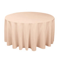 Mantel Redondo De Seda Blanca Resistente Al Agua Para Boda Cubierta De Overlay Brillante Y Suave Para Banquete Decoración De Mesa - details 13