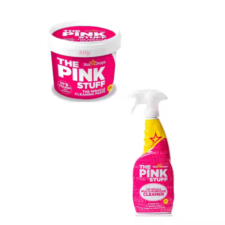 Pack 2 unidades - Pasta limpiadora Pink Stuff Miracle Cleaning Paste 850g (1ud) + Spray limpiador multiusos Pink Stuff Miracle Multi-purpose Cleaner 750ml (1ud) -Limpieza milagrosa para tu hogar - 1
