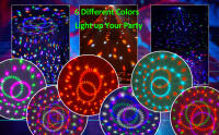 Luz De Disco Para Fiestas Controlada Por Voz Con 6 Colores LED Decoración Para Cumpleaños Navidad Karaoke Iluminación DJ Mini - details 4
