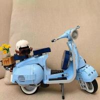 Nueva Vespa 125 Mini Oveja Motocicleta En Bloques De Construcción Técnica Alta Juguete Para Niños Regalo Material ABS Sin Batería - details 5