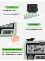 Eshico HCT-322 Timer De Agua Automático Para Jardín Máquina De Riego Digital Inteligente Con Válvula De Soplete Para Uso Exterior Ahorro De Agua Y Tiempo - details 2