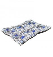 Coshano Cama Cojín para Perros Mascotas con Acolchado Grueso 90x70 Estampado Ruta 66 Azul Motos - Cómoda y Cálida - details 0
