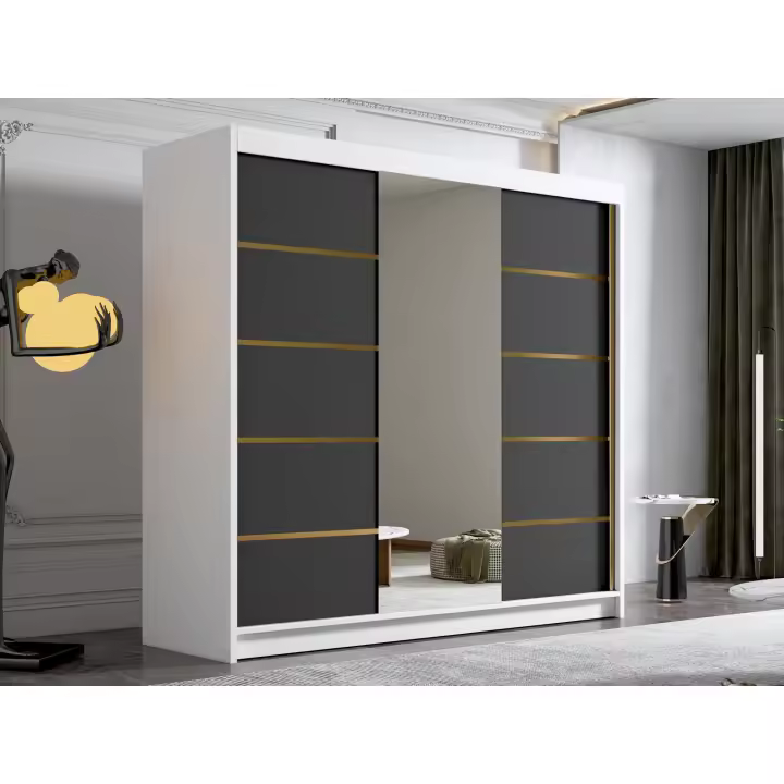 Armario Atlanta 192 , Muebles ES, Correderas, Cachemira, 200 x 215 x 58cm - 1