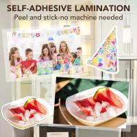 50 PCS Hojas De Laminado Autoadhesivas 2.9 X 4.1 Pulgadas Transparentes Sin Máquina Necesaria Para Suministros De Oficina - details 5