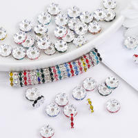 50pcs 12mm Espaciadores De Rhinestone De Aleación Con Diseño Wavy Colorido Para Fabricación De Joyas Braceletes Collares Suministros De Manualidades Decorativos - details 3