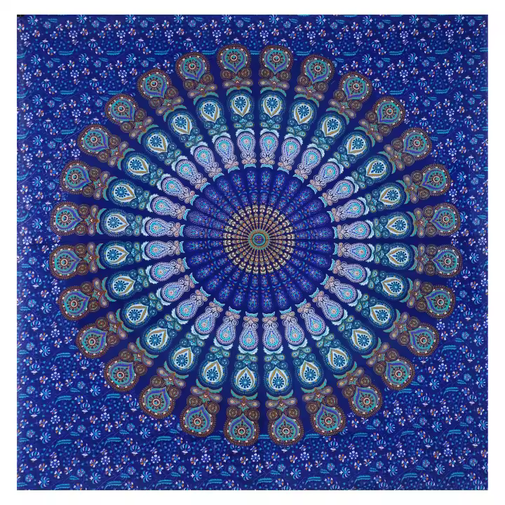 Printex  - Tapiz con Estilo de Mandala Indio - 220 x 240 cm- Pareo Manta Picnic, Yoga, Antiarena, Multiusos, Decoracion Pared, Toalla de Playa - 1