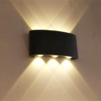 Lámpara De Pared LED Impermeable 2W 6W 8W Para Exterior Iluminación De Jardín Porche Baño Dormitorio Sala De Estar AC85-265V Moderno - details 7