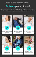 Botón De Llamada Para Cuidadores En Hogar Sistemas De Alarma De Emergencia Para Mayores Monitoreo Seguro Y Asistencia Médica - details 6