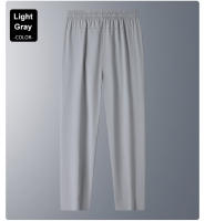 Pantalones De Verano Para Hombre Seda Helada Transpirables Casuales Delgados Secado Rápido Estilo Recto Cintura Elástica Deportivos Fitness - details 8