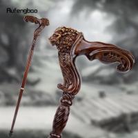 Bastón De Madera Marrón Leopardo Para Moda Y Fiesta Disfraz De Vampiro Cospaly Bastón De Caminar Decorativo 93cm Para Halloween - details 0