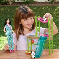 Barbie Tú Puedes ser Rescate de Pandas Muñeca asiática veterinaria con Mascotas y Accesorios Mattel HKT77 - details 4