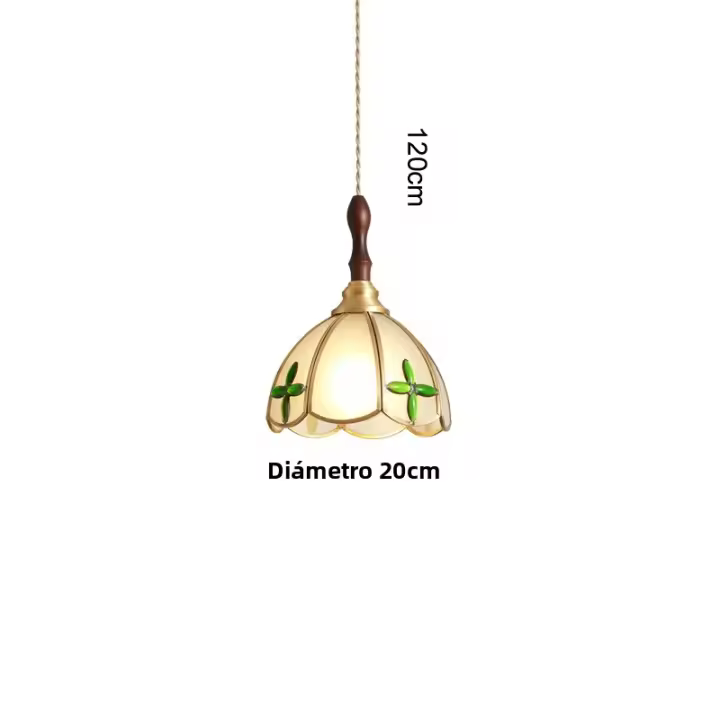 Lámpara Colgante LED De Vidrio Y Cobre Moderno Para Sala De Estar Y Dormitorio Con Interruptor Ambar Verde Blanco Nórdico Luminaria Chandeliers - 1