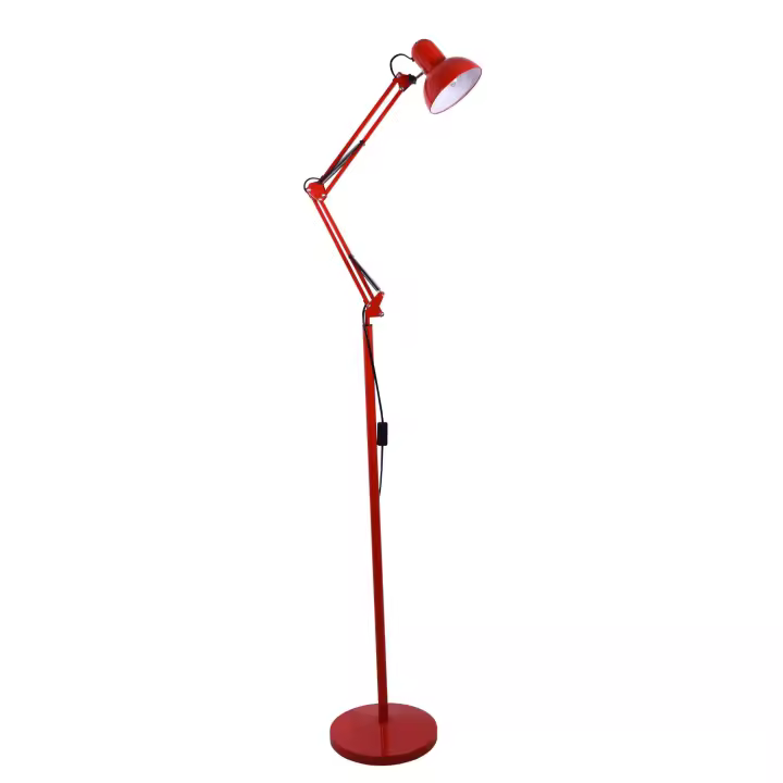 ANTIGONA Lámpara de pie articulada 1xE27 L.28xAn.60xAl.Reg.cm Rojo - 1