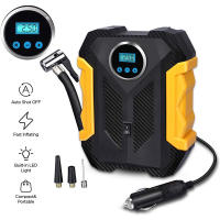 Inflador de neumáticos Digital para coche, bomba de compresor de aire portátil de 150 PSI, con lámpara LED, para bicicletas y motocicletas - details 2