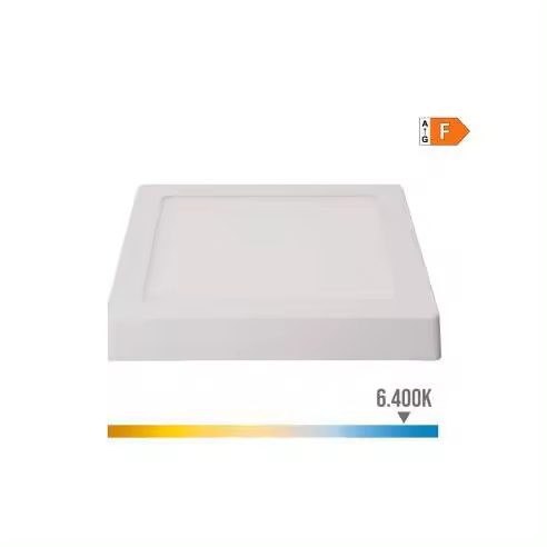 EDM Downlight LED Superficie Cuadrado 20W 1500lm Luz Fría 6400K Blanco - 31595  Iluminación Interior Downlights - 1