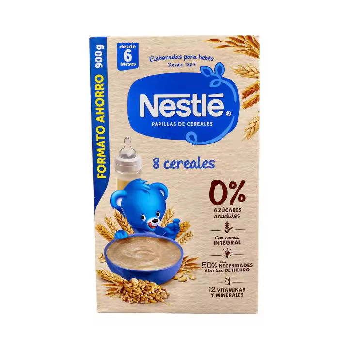 NESTLE PAPILLA 8 CEREALES 900 G AHT - 1