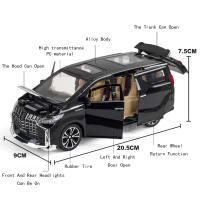 Modelo De Coche De Escala 1/24 Alphard En Aleación De Metal Simulación Vehículo MPV Con Sonido Y Luz Juguete Para Niños Regalos - details 1