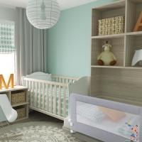 Interbaby barrera de cama 150 cm jirafa gris - details 2