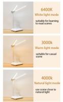 Lámpara De Escritorio LED Táctil Recargable Con Soporte Para Lápiz Y Plegable Luz Nocturna Para Dormitorio Estudio Lectura - details 1