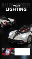 Modelo De Coche Pagani Huayra Sinosaurus a Escala 1:18 Con Sonido Y Luz Vehículo De Metal Para Colección Juguete Para Niños Regalo - details 4