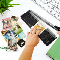 Mini Cortadora De Papel Guillotina Capacidad Para 8 Hojas Corte Preciso A4 Máquina De Corte De Escritorio Para Papel Kraft - details 6