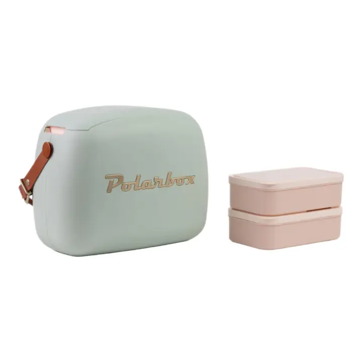 Nevera CoolerBag 6L Matcha Gold Pop - Pop con Asa Marrón Polarbox - 1
