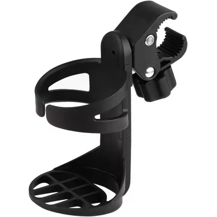 Portavasos de Bicicleta, Universal Porta Botellas para Bebidas Rotación de 360 Grados Jaula de la Botella de Agua para Bicicletas(Calibre Grande) - 1