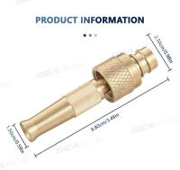 SEAMETAL Rojizo Conector Rápido De Cobre Para Lavado De Coche Con Rojizo De 3 Modos Herramienta Limpieza Anti Desplazamiento - details 11