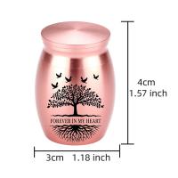 Juego De Urna Metálica Para Mascotas De Gato Y Perro Con Diseño De Árbol De La Vida Preventiva De Ingreso De Agua Fúnebre Fácil De Llevar Caja De Urnas Para Animales Domésticos - details 2