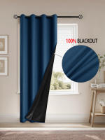 Cortina De Blackout Con Acabado Aislante a Prueba De Luz Para Decoración Del Hogar Ideal Para Sala De Estar Dormitorio Cocina Baño Material De Poliéster Moderno Estilo Sin Cierre Inteligente - details 3