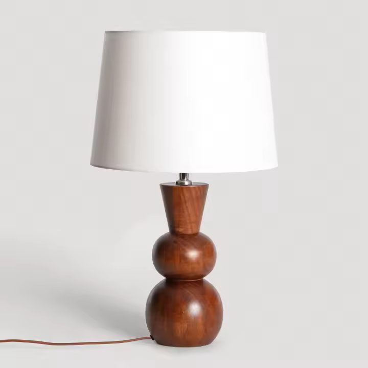 Ledkia Lámpara de Mesa Madera Vinda ILUZZIA - 1