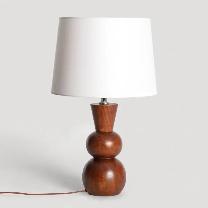 Ledkia Lámpara de Mesa Madera Vinda ILUZZIA - 1