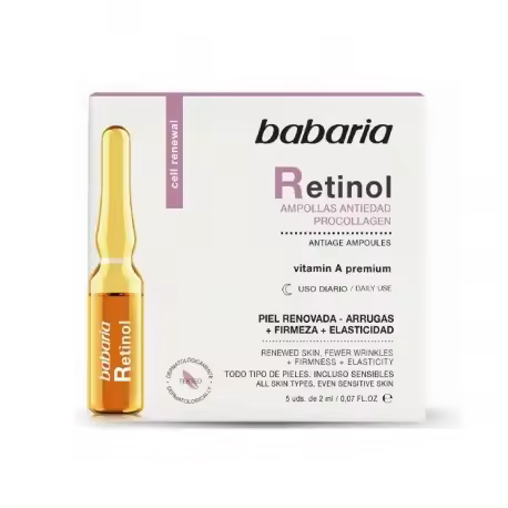 BABARIA RETINOL AMPOLLAS ANTIEDAD PROCOLLAGEN 2 ML X 5 UNIDADES - 1