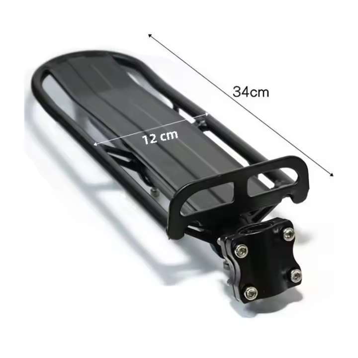 Soporte De Carga Para Bicicleta De Aluminio 9KG Porta-Mochila Para Manillar Montaje Trasero Para MTB Rack De Viaje - 1