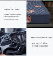 Sábana Ajustable Impermeable 100% Tejida Con Cierre Elástico Para Queen Y King Tamaño Mattress Protector Sólido Cubierta De Cama (Necesario Pedir Toalla De Cabeza) - details 6