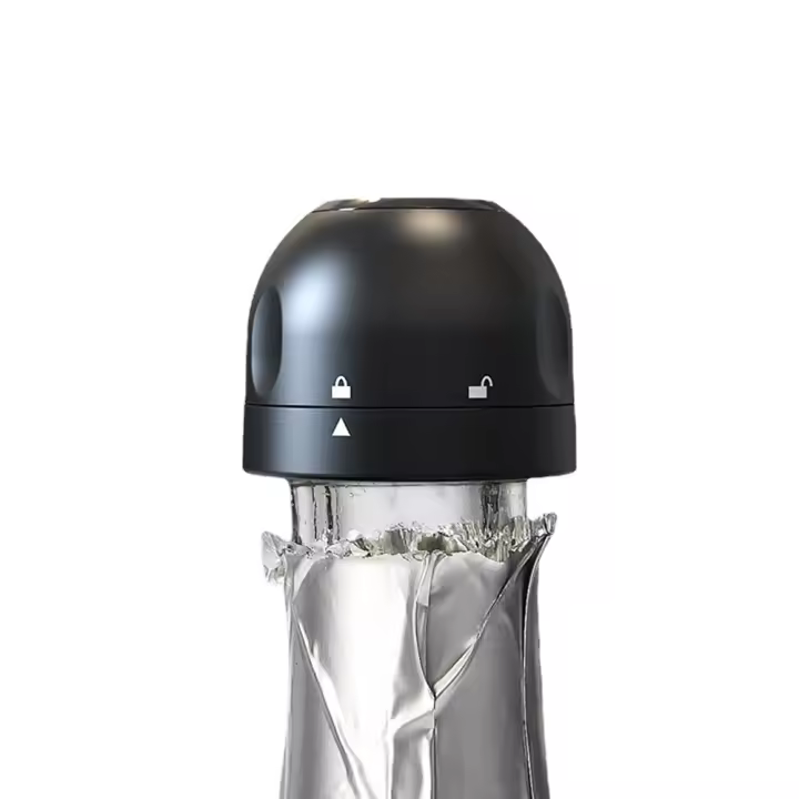 Corcho para vino y champán-Botella de champán/Botella de vino negro 1 paquete - 1